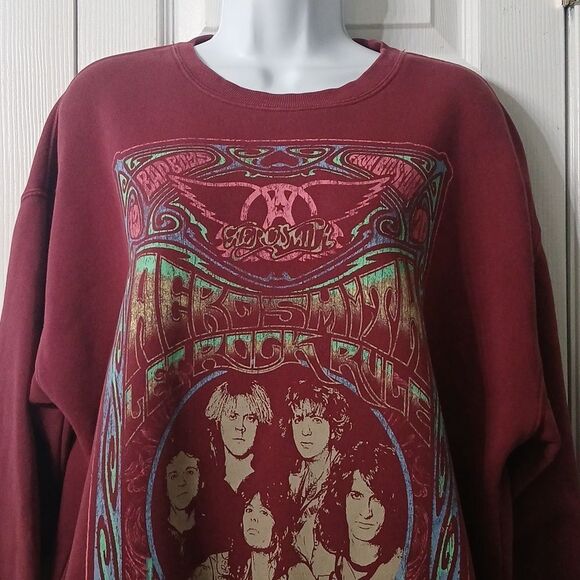 Goodie two Sleeves Aerosmith sweatshirt Sz L NWOT - Picture 3 of 5